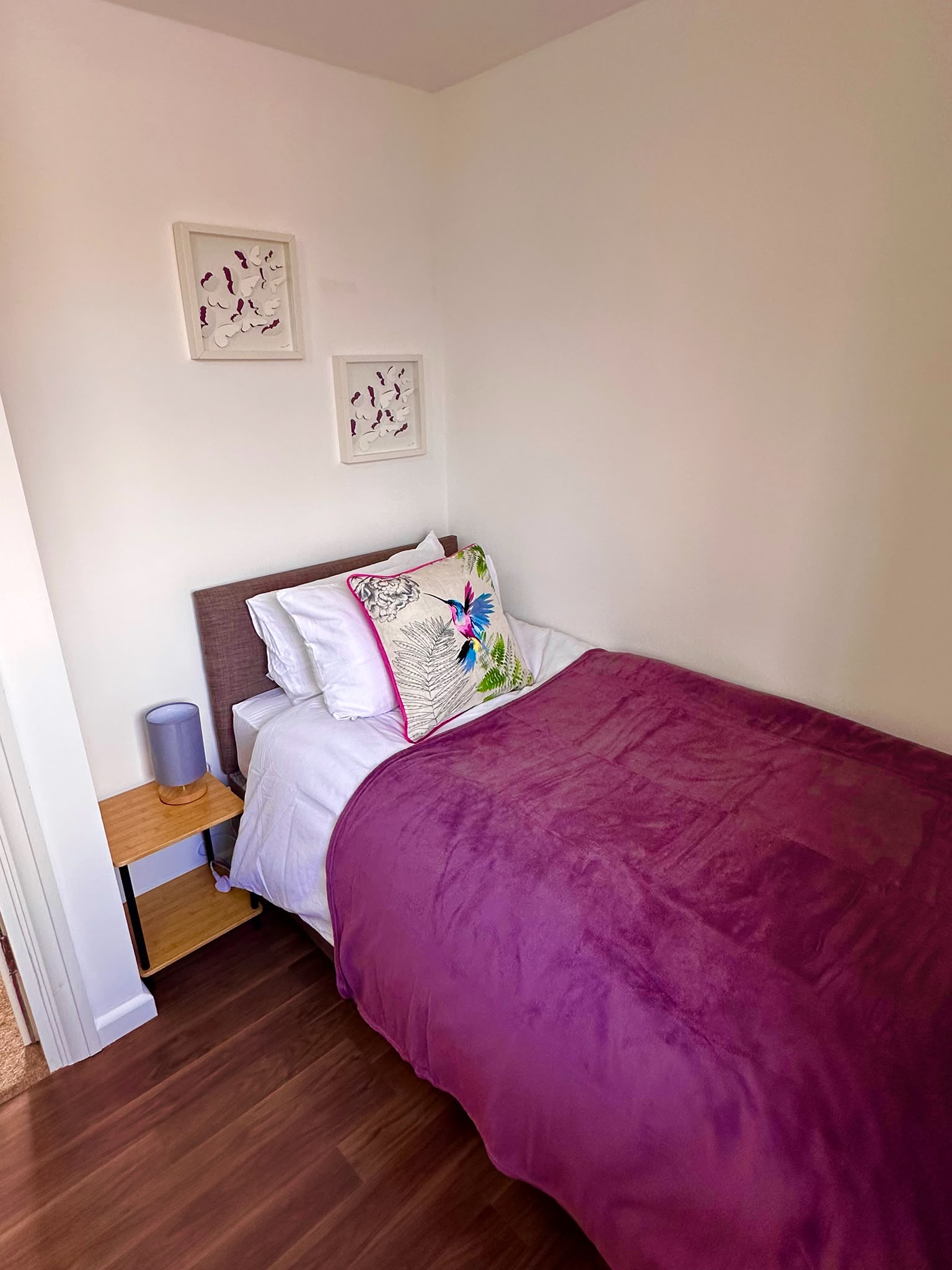 A finished, let-ready room after refurbishment