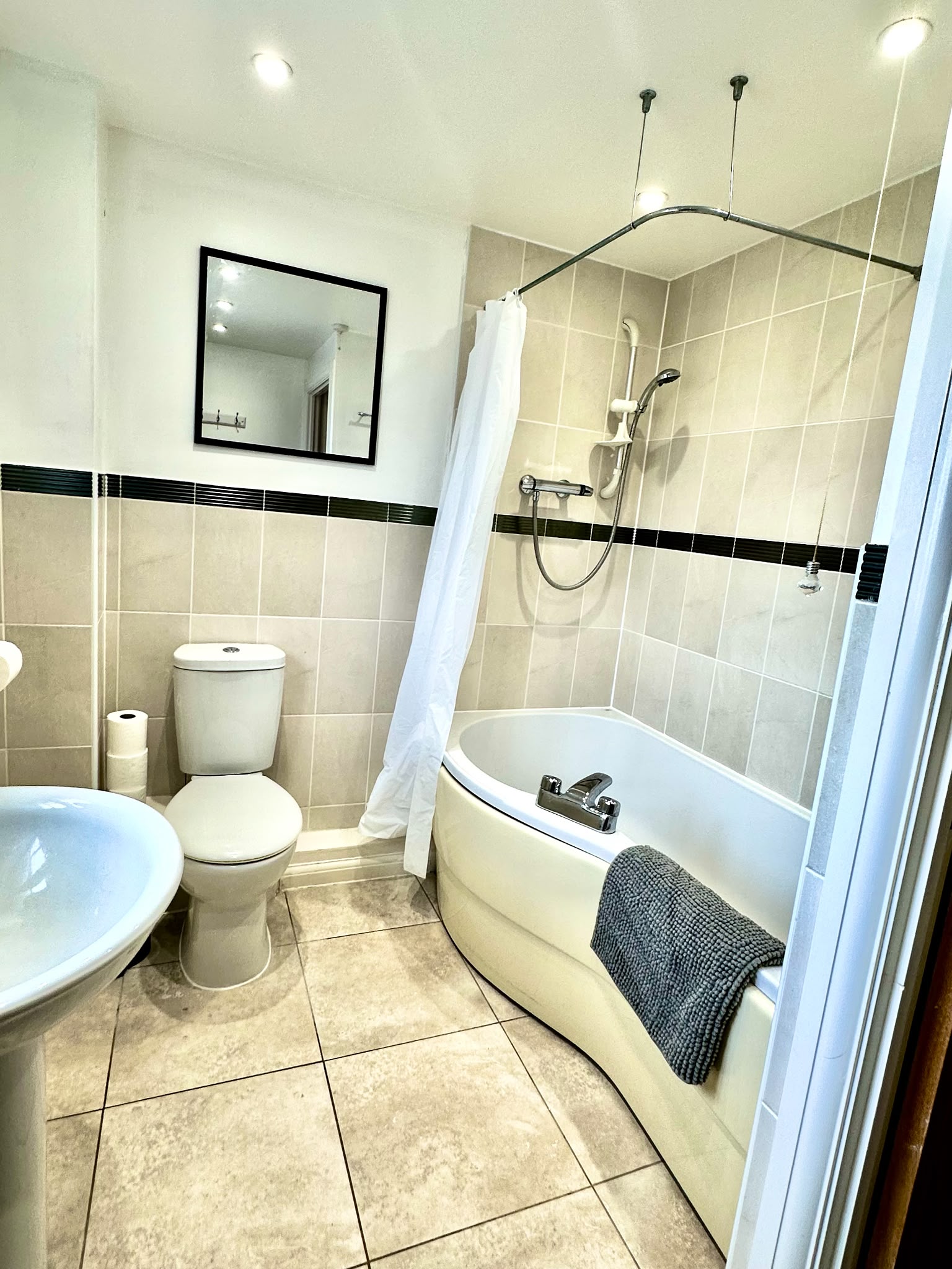 A finished, let-ready room after refurbishment