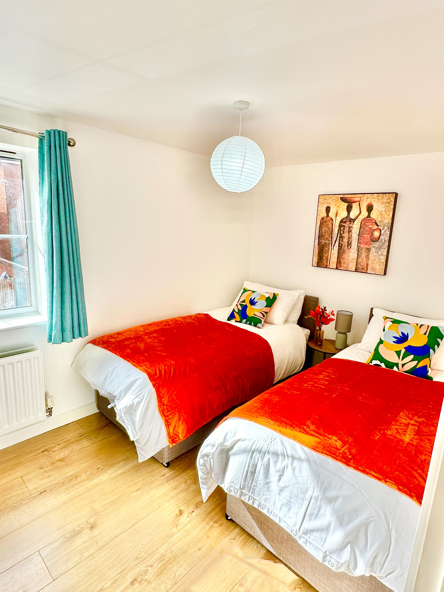 A finished, let-ready room after refurbishment