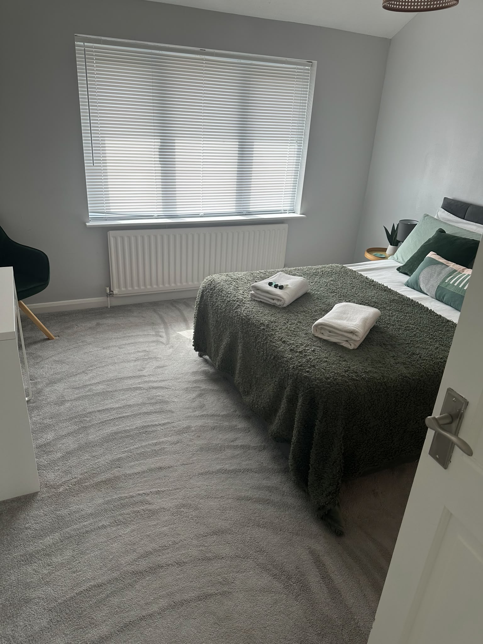 A finished, let-ready room after refurbishment