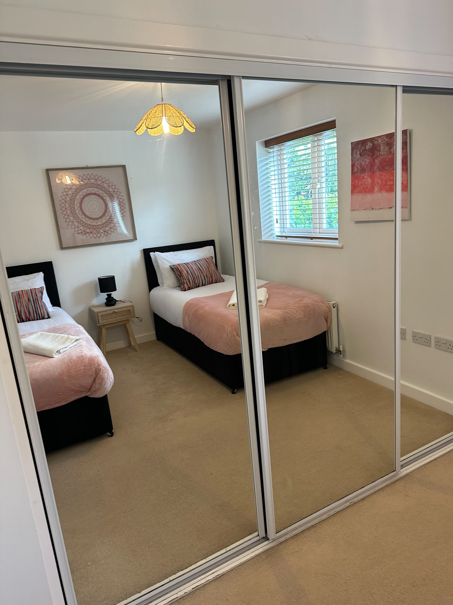 A finished, let-ready room after refurbishment